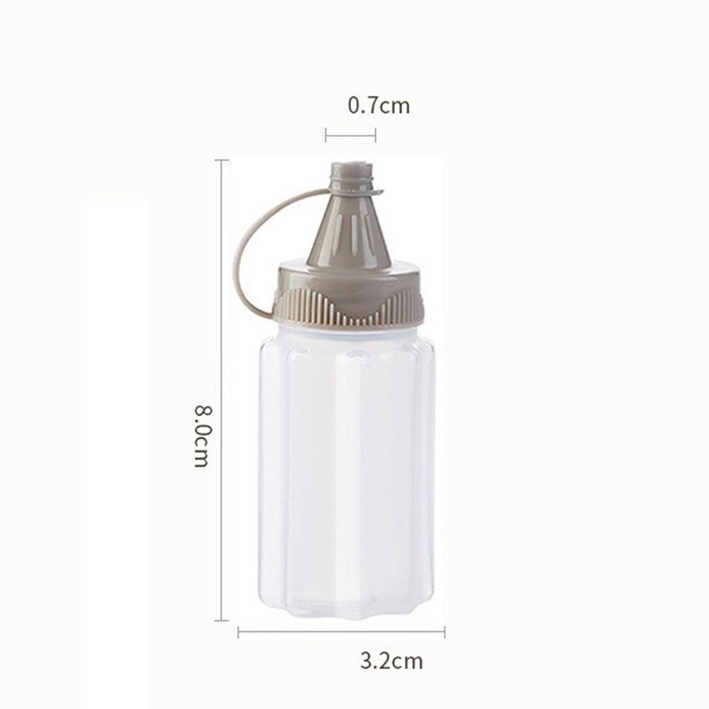 4Pcs Mini Plastic Sauce Vinegar Squeeze Bottle Seasoning Salad Dressing Containers Outdoor Portable Barbecue Spice Kitchen Tool