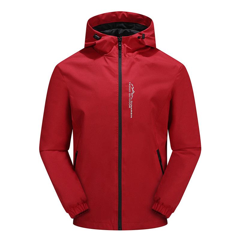 New Outdoor Jacket Men s Casual Hooded Windproof Jacket Men s Spring, Autumn and Winter Sports Thin Jacket M