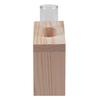 ABUL-5X Crystal Glass Test Tube Vase In Wooden Stand Flower Pots For Hydroponic Plants Home Garden Decoration