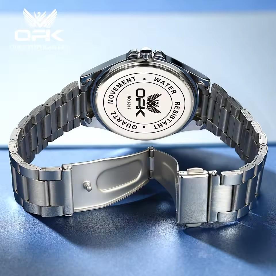 OPK 6017 Classic Simple Men Business Style Watch Waterproof  Luminous Stainless Steel Watches Hot Sale Male Quartz Wristwatches