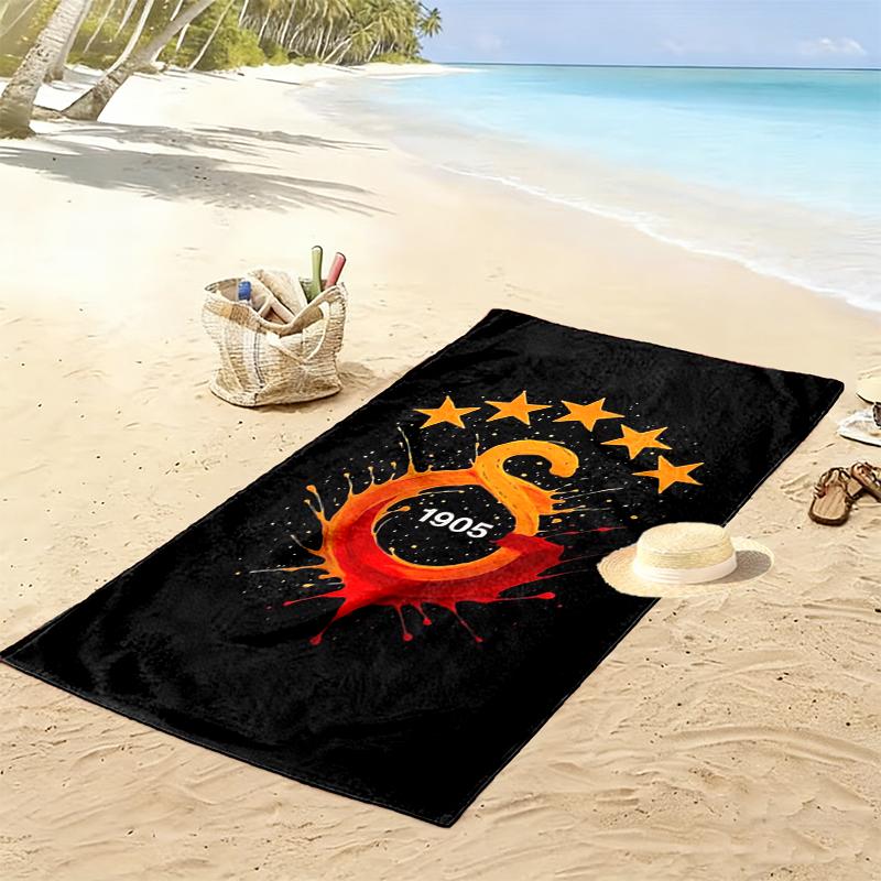 Galatasaray SK Beach Towel Suitable for Various Scenarios Such As Kitchen, Bathroom and Beach Swimming