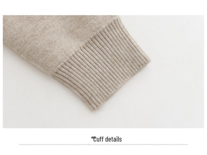 Women's Fleece-Lined Sweater: Warm, Thick One-Piece for Autumn and Winter