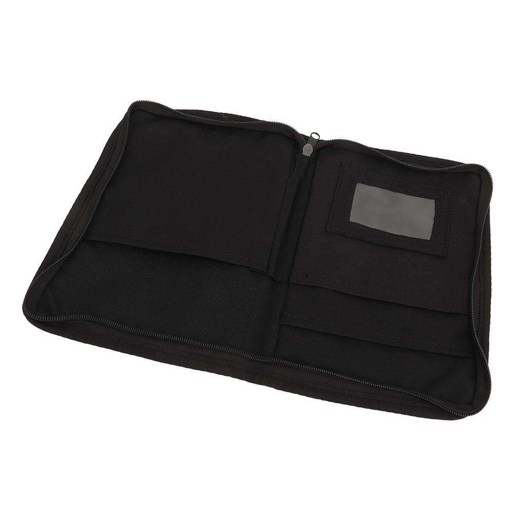 Car Document Holder 6 Pockets Easy Clean Multifunctional Portable Zipped Design Vehicle Document Glove Box Organizer for Car