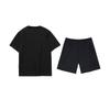 Li Ning Letter Logo Printed Fashion Comfortable Summer Round Neck Pullover Short Sleeve T-Shirt Casual Sports Set Unisex Tops AHSUA15-2+YKSV147-2