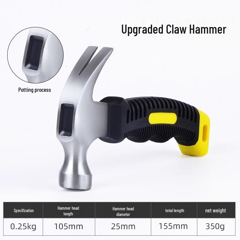 Mini Claw Hammer: One-Piece Steel Household Woodworking Tool for Electricians and DIY