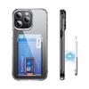 Transparent Magnetic For Magsafe Wallet Case For iPhone 17 16 15 14 13 Pro Max Cover For Samsung S24 S25 Ultra Slot Card Holder
