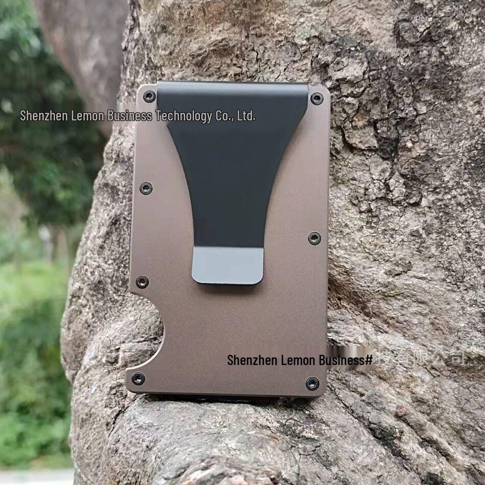Ultra-Thin RFID Aluminum Alloy Anti-Theft Card Holder Wallet