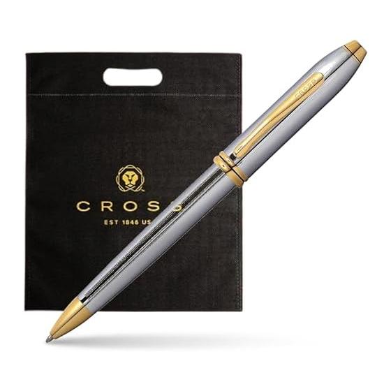 CROSS Townsend Medalist Silver Ballpoint Pen, Medium Point, Oil-Based