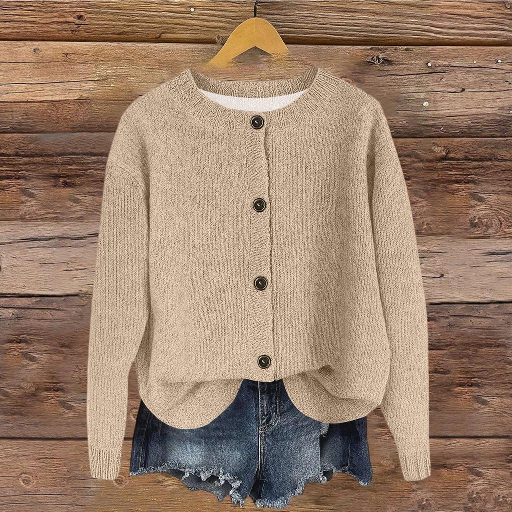 Women's Vintage Knit Button Cardigan Jacket