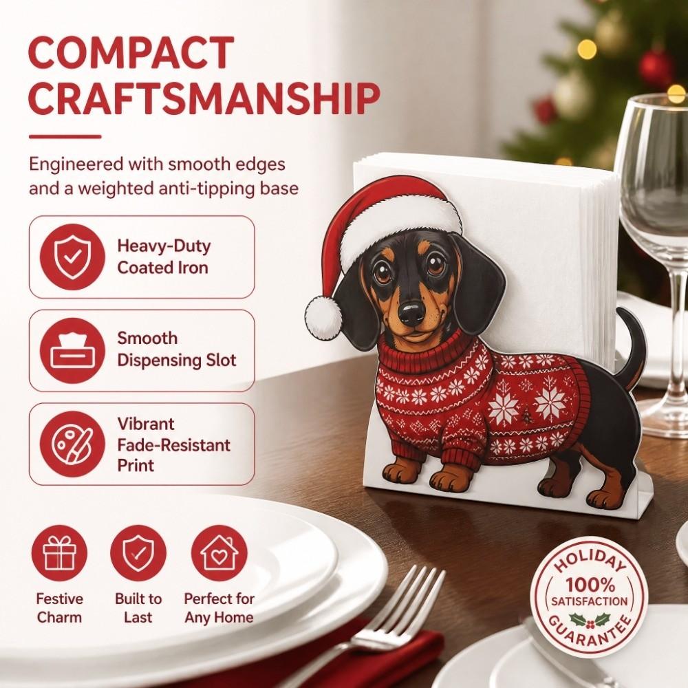 Cartoon Christmas Tissue Box Cat Sausage Dog Tissue Box Creative Tissue Rack Holiday