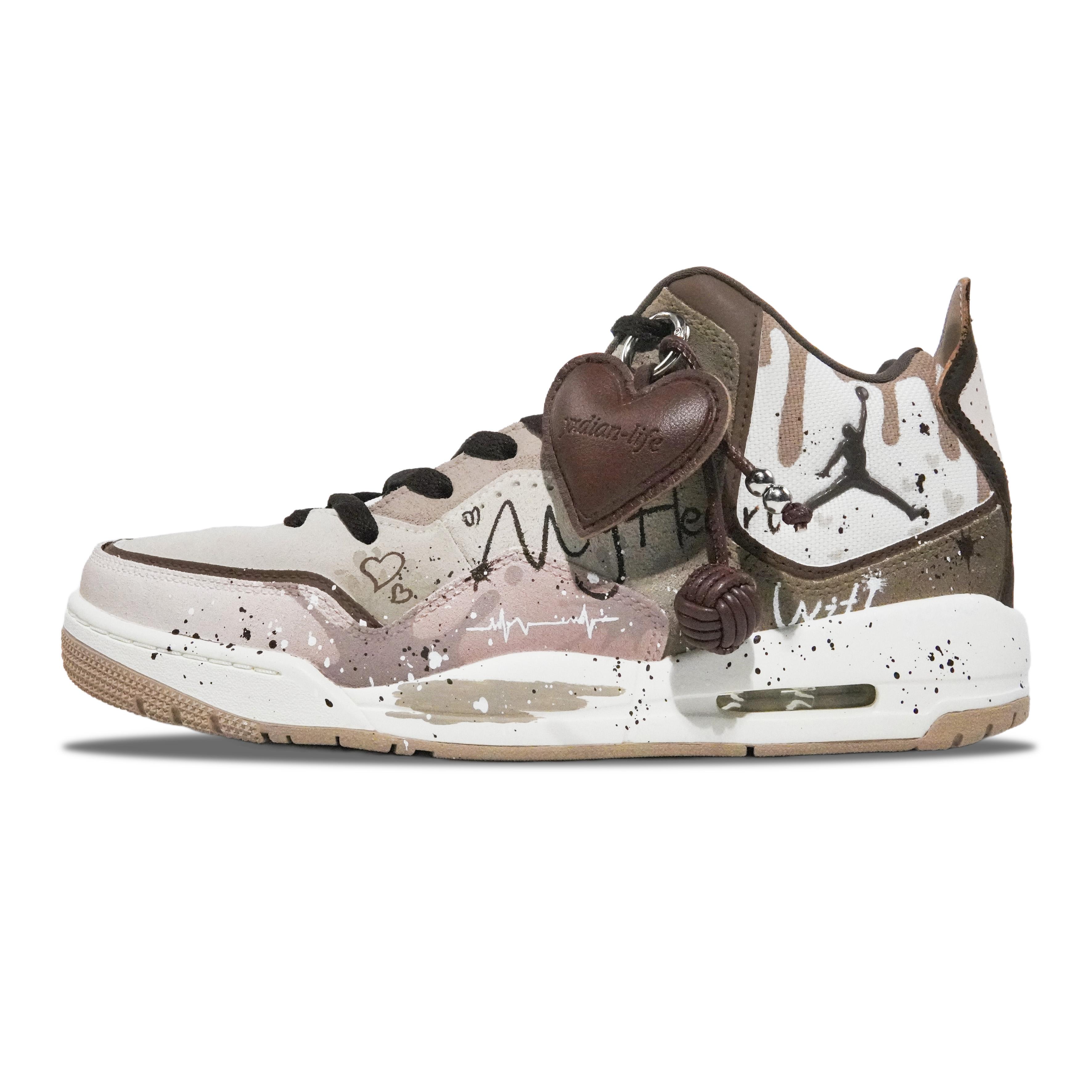 

Jordan Courtside 23 Cushioning Slip Resistant Abrasion Resistant Mid top Vintage Basketball Shoes Men s Brown FQ6860-121(Team252-) 41