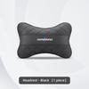 CXVA5 Car Seat Neck Pillow Leather Memory Cotton Headrest For BMW Performance F30 E90 F20 E46 X7 X6 Car Interior Head Support Keychain