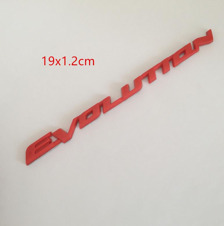 1pcs for Mitsubishi LANCER L200 EVOLUTION PAJERO OUTLANDER car Letter Emblem Rear tail trunk Decals badge sticker Decal styling