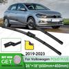 For Volkswagen POLO PLUS - Fit Push Button Front Windscreen Wipers Auto Accessories Car Wiper Front Wiper Blade 26"+18"