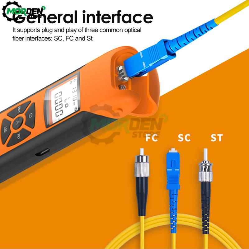 

Optical Power Meter G10 High Precision Rechargeable Battery Fiber Optic Power Meter With Flash Light OPM Tool Accessories -70 to 3dBm
