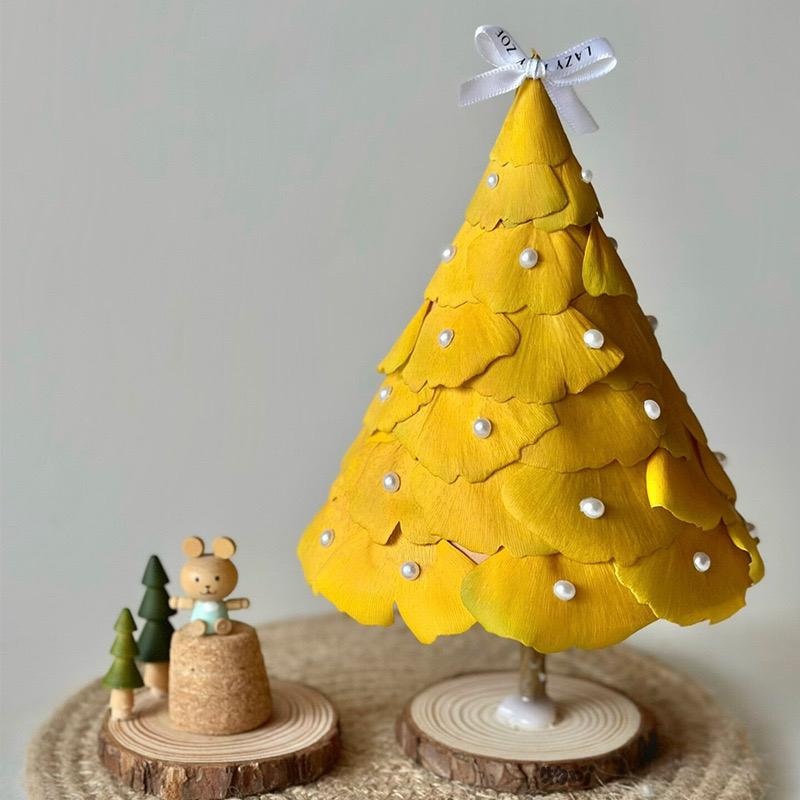 Ginkgo Leaf Plant Specimen - Pressed Flower Material for Handmade Projects & Desktop Decor