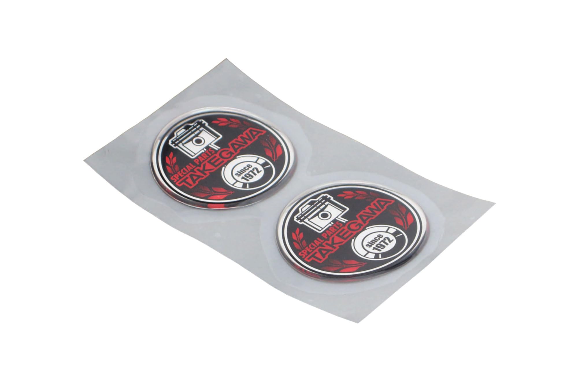 

TAKEGAWA 08-01-0052 Специальные детали TAKEGAWA Круглая эмблема Красный Набор из 2 штук красный