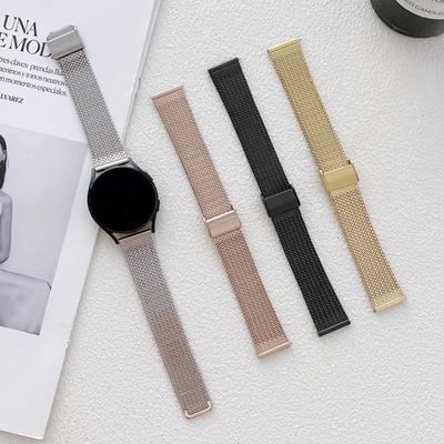 Edelstahlarmband für Samsung Galaxy Watch 4 5 6 Classic 40 46 mm 42 mm 43 47 mm Mailänder Uhrenarmband für Smart Watch Gear S3 Huawei Watch Gt 2