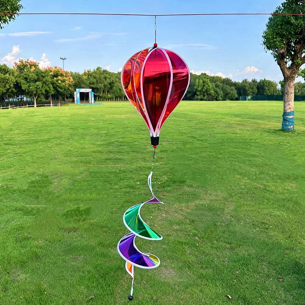 Rainbow Colors Hot Air Balloon Spinner Multistyles Striped Tie Dye Pinwheels Wind Spinner