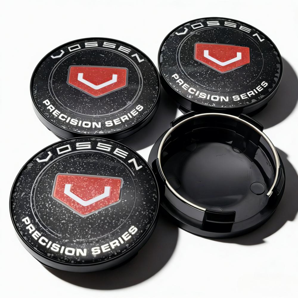 4pcs Vossen Logo Emblem Badge Car Wheel Center Caps O.D 58MM 54MM Wheels Hub Cap Rim Hubcaps Dust Cover Replace Car Accessories