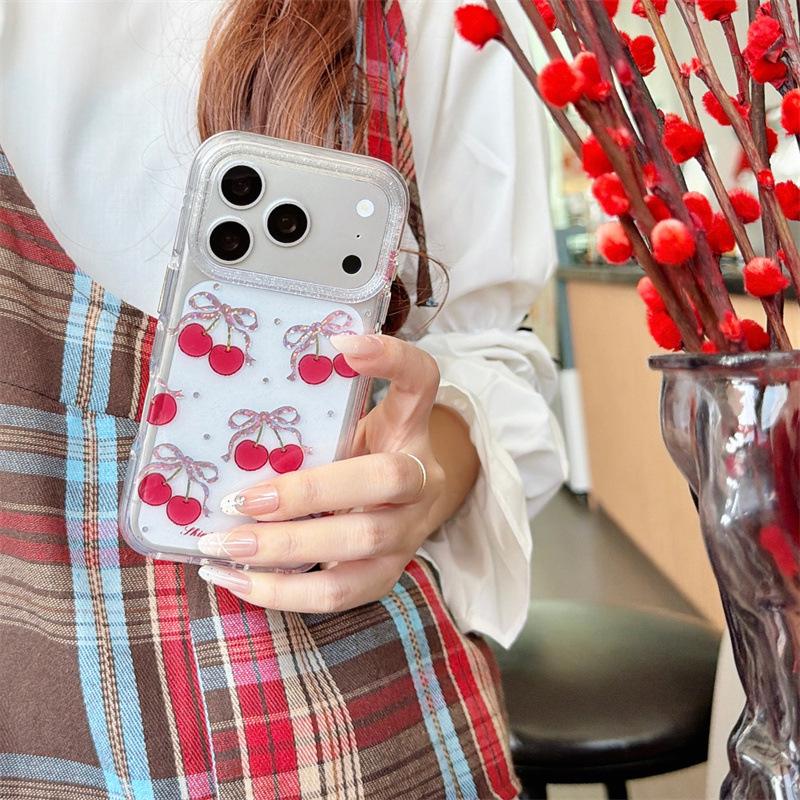 

Gilded Cherry Full-Screen Tote Strap for iPhone 17/16 Pro Max/15/14 High-End Case iPhone 17