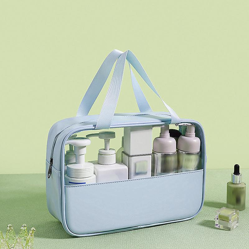 Portable Travel Cosmetic Bag Women Transparent Makeup Bag Large-Capacity Bath Wash Bags Multifunction Waterproof Storage Case
