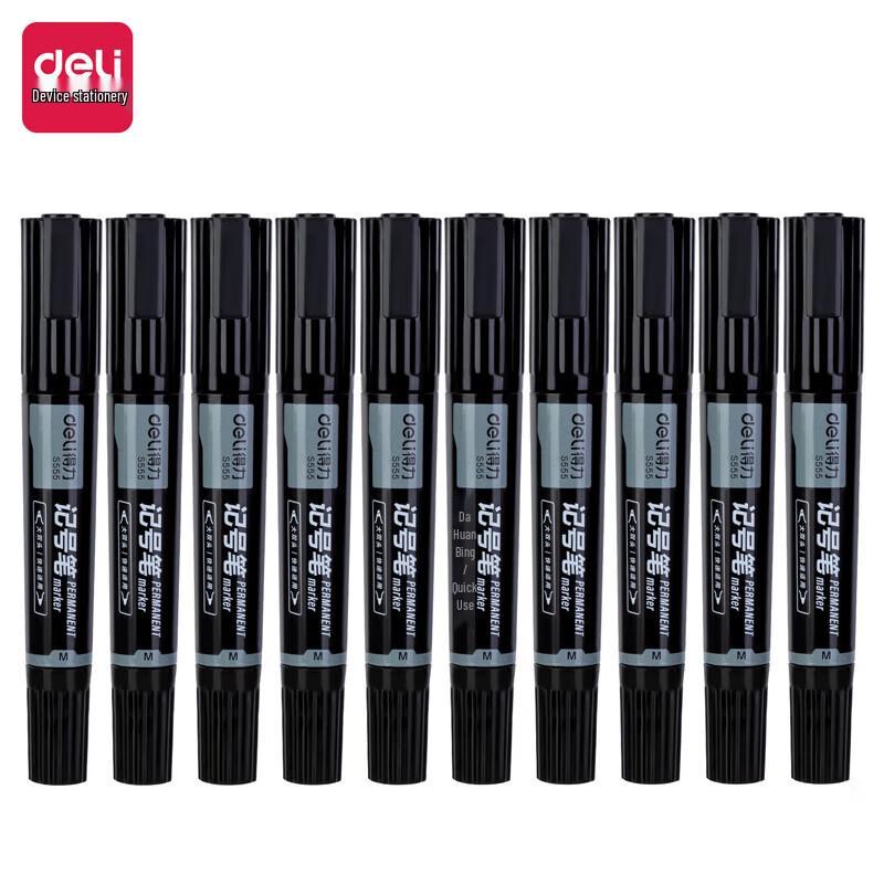 Deli S555 Dual-Tip Marker Pens