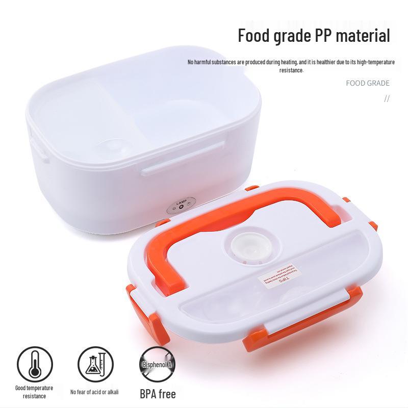 Portable Electric Heated Lunch Box for Home and Car Use with Plastic Inner Liner