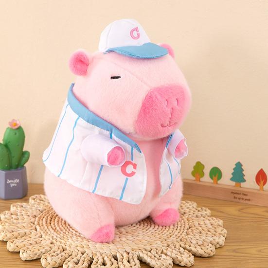 

Мягкая игрушка в виде бейсбольного теннисного капибары, мягкая игрушка в виде животного, мягкая кукла-подушка для дома, офиса, спальни, украшения для детей, взрослых, рождественский подарок на день рождения