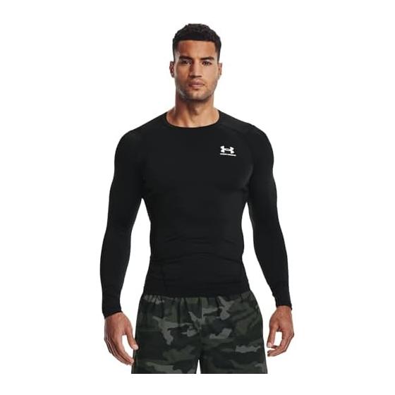 [Under Armor] Тренировочная базовая футболка с длинным рукавом UA Heat Gear Armor с компрессией для мужчин