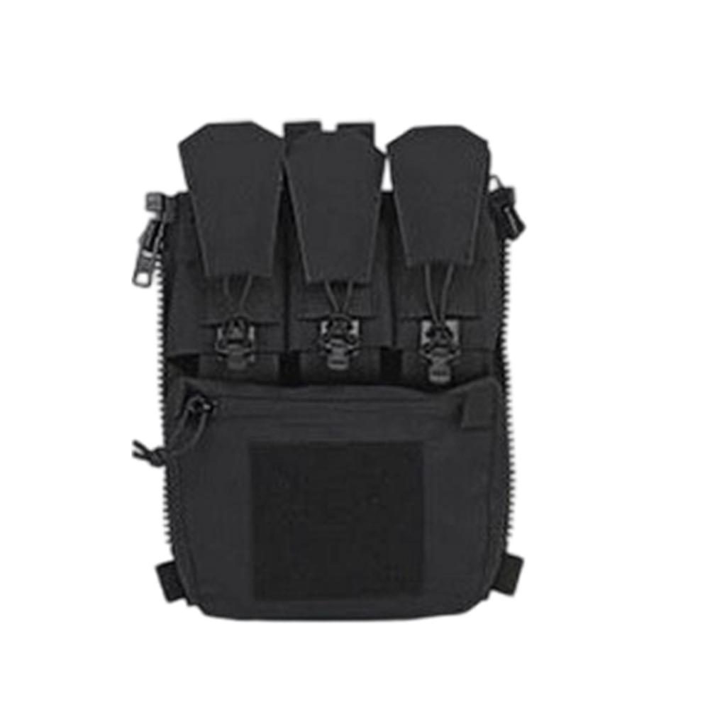 1Pc V5 FCPC Sport Vest Back Panel Zipper on Backplate Airsoft Vest Expansion Bag Triple Pouch Vest Plate Carrier Accessories