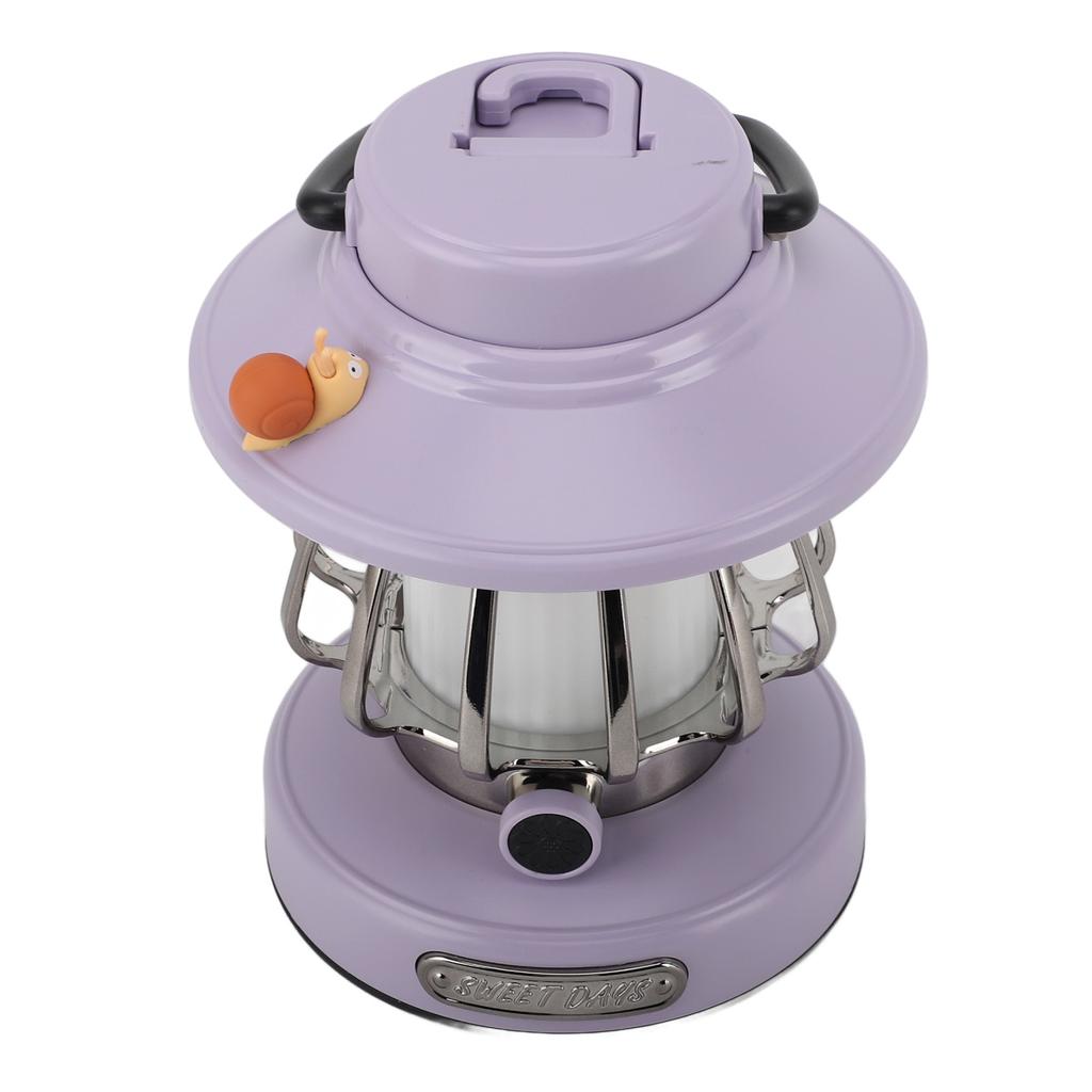 Retro Rechargeable Camping Lantern Infinite Dimming 3 Color Temperature Camping Lantern Portable Tent Light Emergency Light