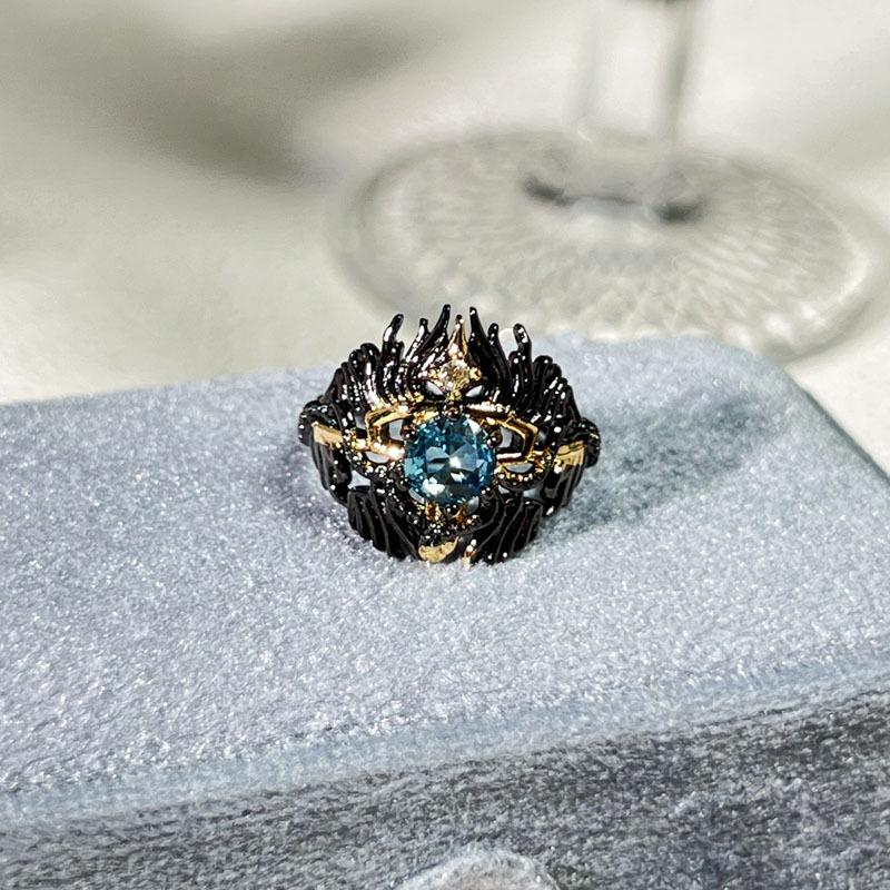 Halloween Themed Dark Vibe Ghost Spider Personality Ring Genderless Punk Niche Trendy Cool Ring