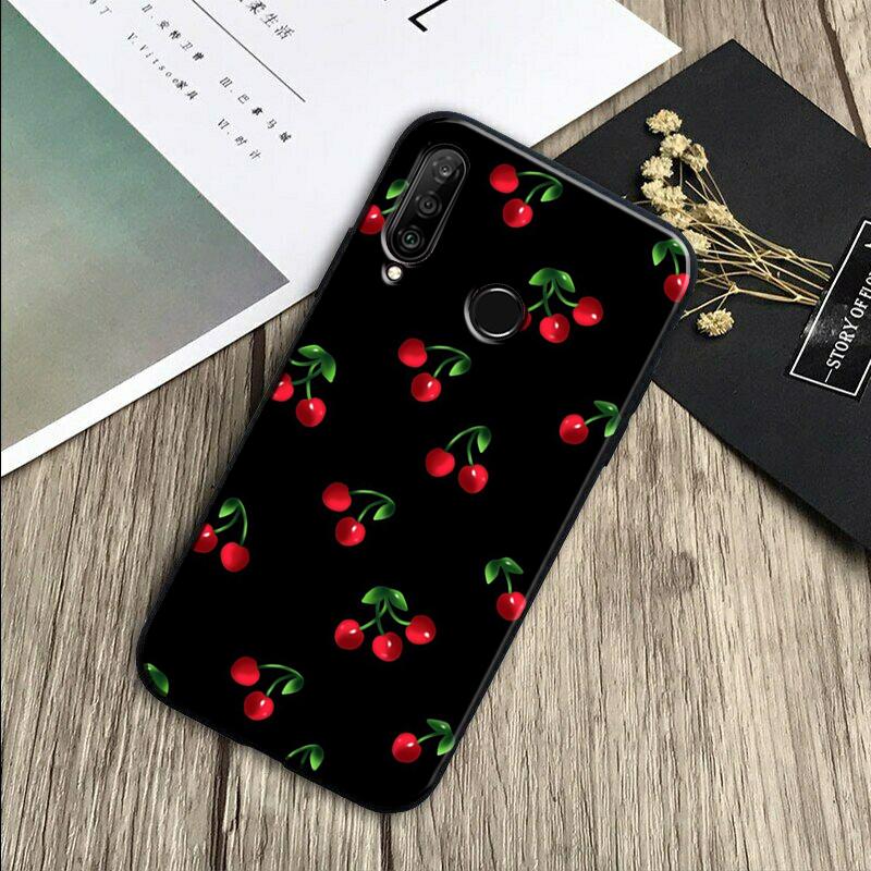 Food Fruit Red Cherry For Huawei Nova 7i 3i 8i 11 12i 10 9 SE Y60 Y61 Y70 Y72 Y73 Y90 Y91 P20 P30 Pro P40 Lite Case