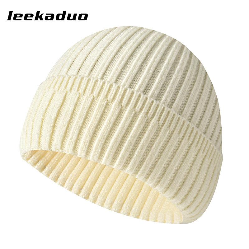 Autumn and Winter Light Board Knitted Hat Women's Versatile Solid Color Wool Hat Warm Ear Protector Cold Hat Men's Tide