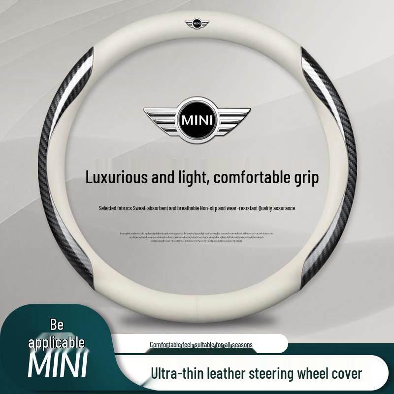 Housse de volant en cuir pour BMW MINI JCW Clubman, Countryman, Coupé