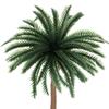 5Pcs Plastic Coconut Palm Tree Miniature Plant Pots Bonsai Craft Micro Landscape DIY Decor  Scenery Model