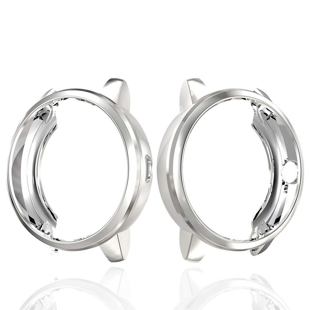 Anti Scratch Shockproof Electroplated Silicone Shell TPU Watch Case Protective Cover Frame Bumper