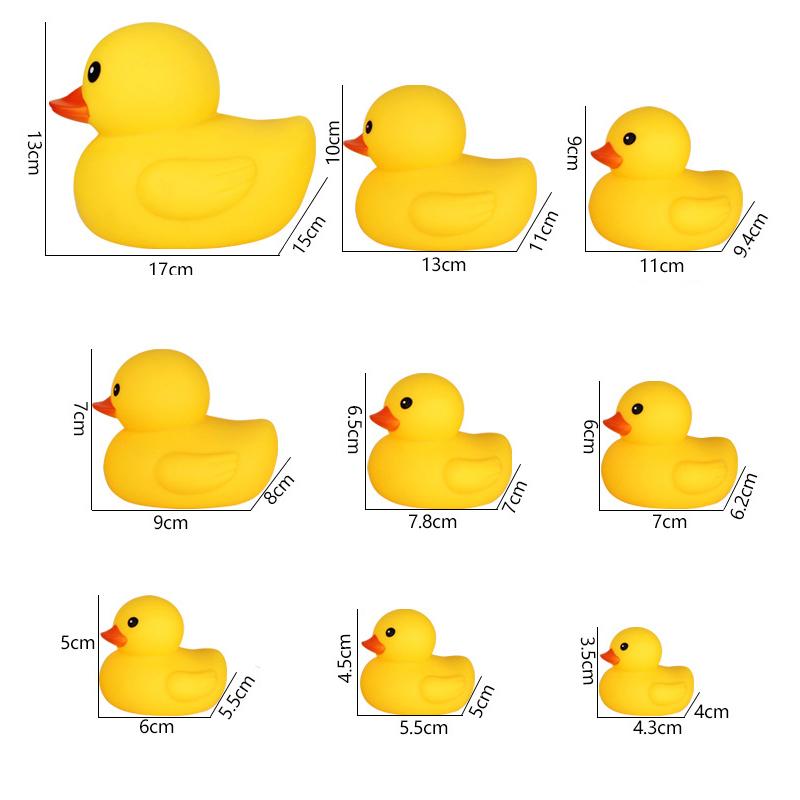 Baby Bath Toys Cute Duck Baby Gift Bathroom Rubber Large Yellow Duck Bathing Toy