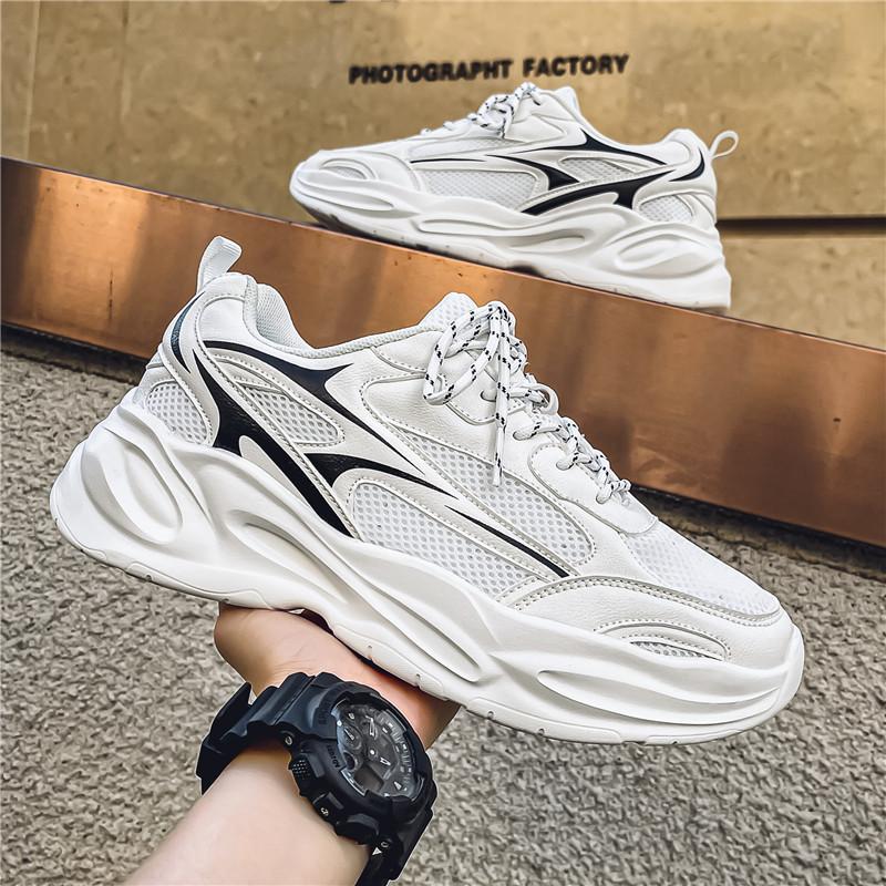 2024 Autumn and Winter New Lightweight and Versatile Breathable Casual Mesh Fashion Thick-soled and Comfortable Outdoor Men's Sports Dad Shoes