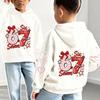 Kids Cute Donut Hoodie Cartoon Dessert Print Boys Girls Long Sleeve Pullover Sweatshirt Sweet Food Graphic Casual Tops Spring