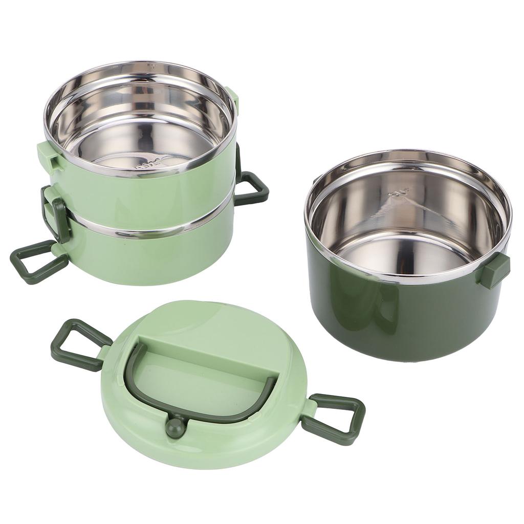 Isolerad matlåda Rostfri stål Bento-låda Bärbar matbehållare Köksredskap Tre lager/