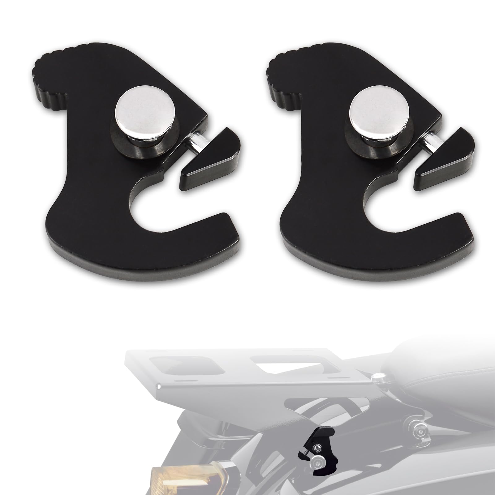 

Комплект съемных защелок WOWTK, поворотная защелка для крепления багажника Sissy Bar/Rack/Side Plate/Tour Pack для всех моделей Harley, Dyna Softail Sp