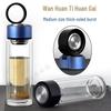 High-Temperature Resistant Double-Layer Printed Borosilicate Glass Tea Cup