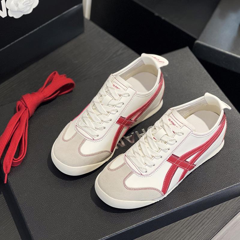 Retro-Farbabstimmung Damen Innenhöhe erhöht kleine weiße Schuhe neues Leder atmungsaktiv weichsohlig Sport- und Freizeitschuhe