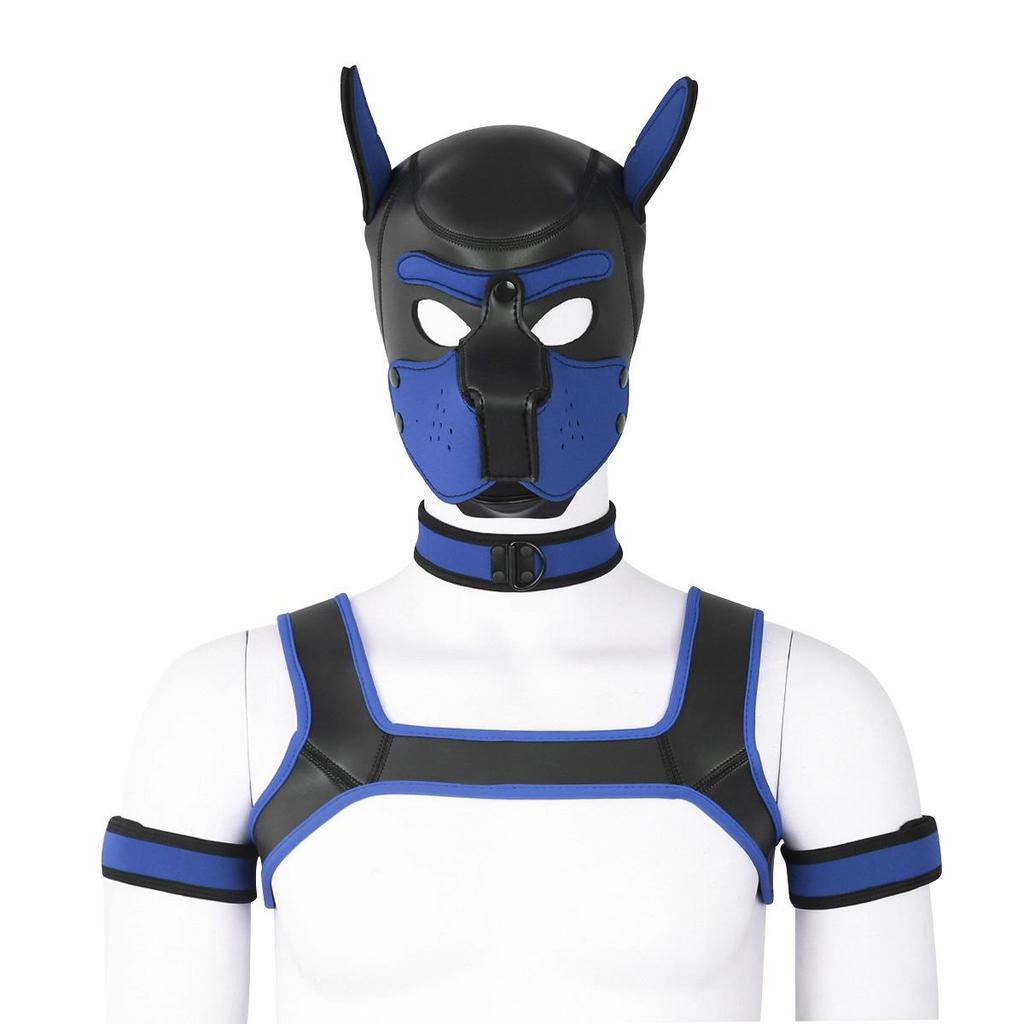 Erotic Adult Toys Set: Dog Headgear, Armband, Chest Strap, Neck Collar, Costume Props