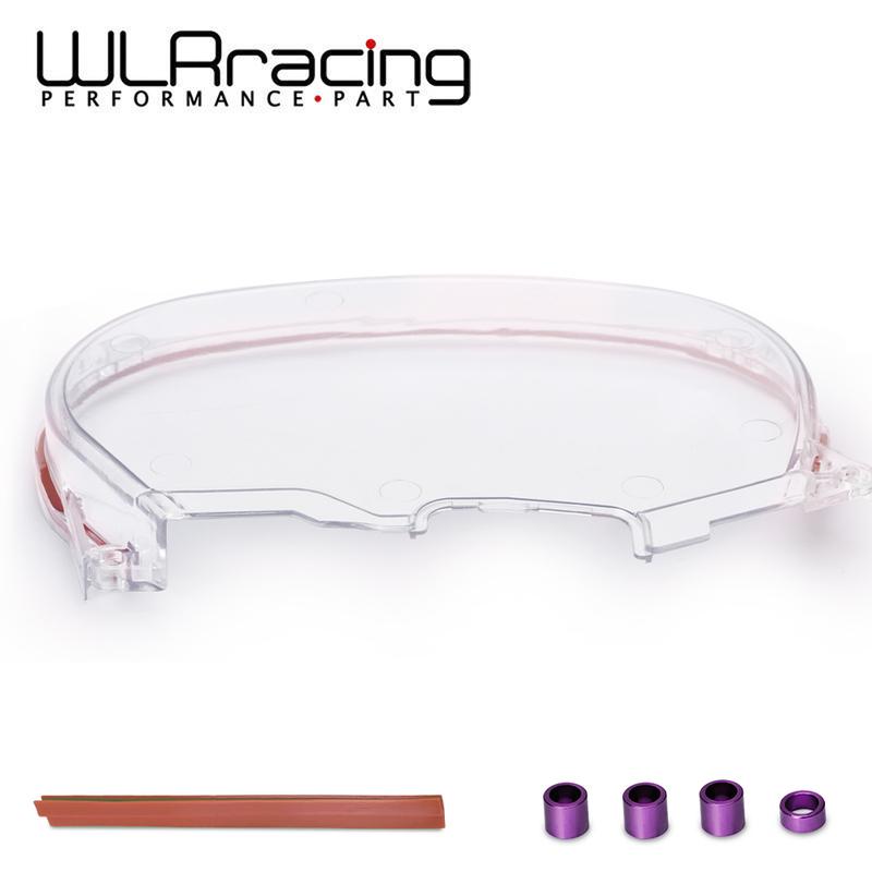 Timing Belt Cover Turbo Cam Pulley Clear Cam Gear Cover For 96-05 Mitsubishi Evolution Lancer EVO4-8 4G63 WLR6338