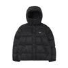 Nike Sportswear Essential Fleece-Kapuzenpullover mit kontrastierendem gesticktem Logo Herren Oberbekleidung Schwarz DQ4921-010