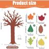 78 Pieces Classroom Tree Bulletin Board Set Autumn Thanksgiving Fall Tree Bulletin Board Decorations Fall Tree Cutout Maple Leaves Cutout for