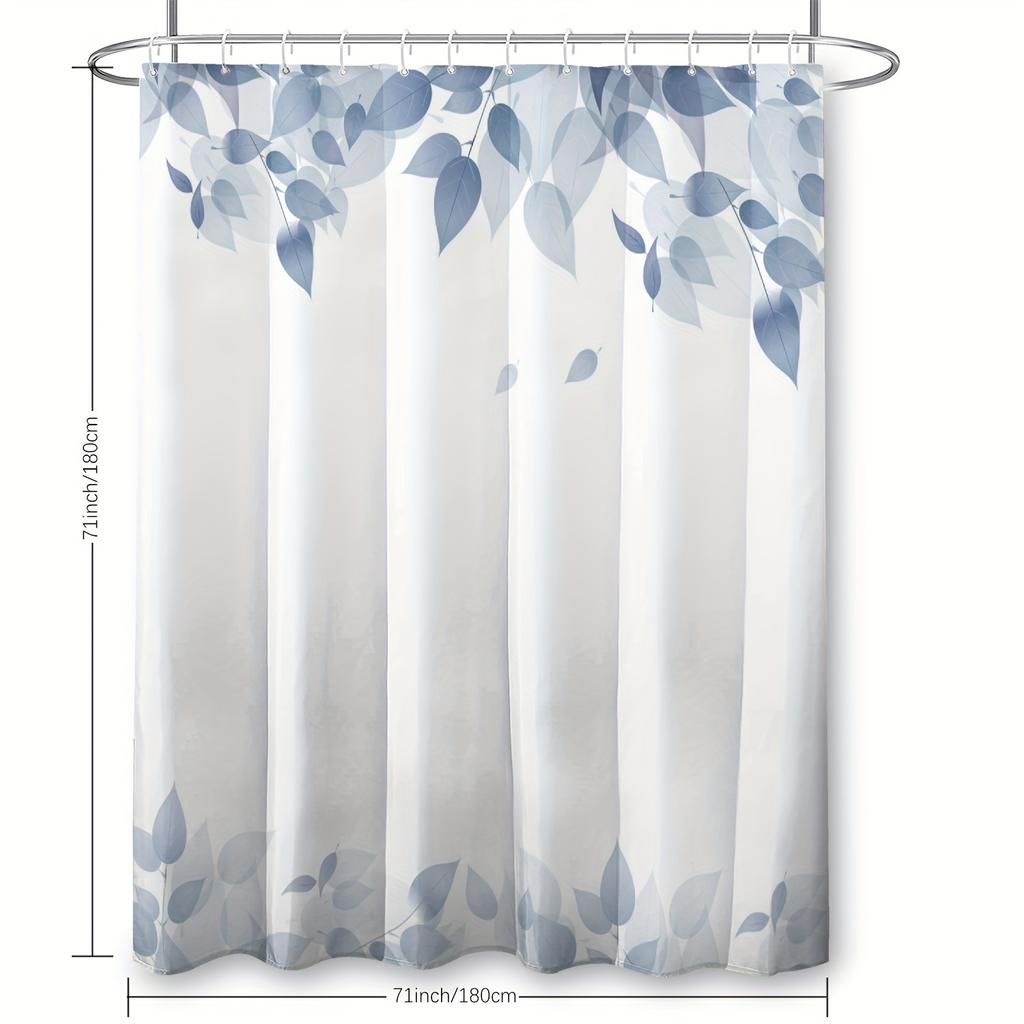 Various Style Shower Curtain With Hooks Waterproof Easy Install Simple Clean For Home Hotel Dorm Bathroom